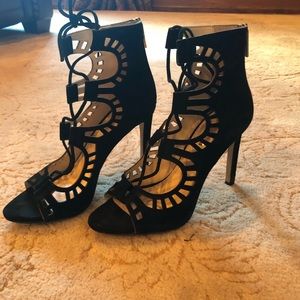 BCBG Lace Up Heels
